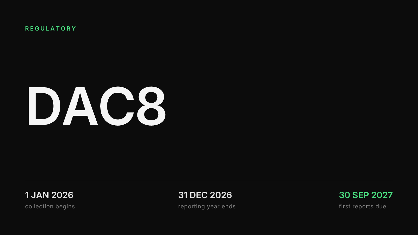 DAC8 Is Already Recording You: What EU Crypto Investors Should Do Before 2027